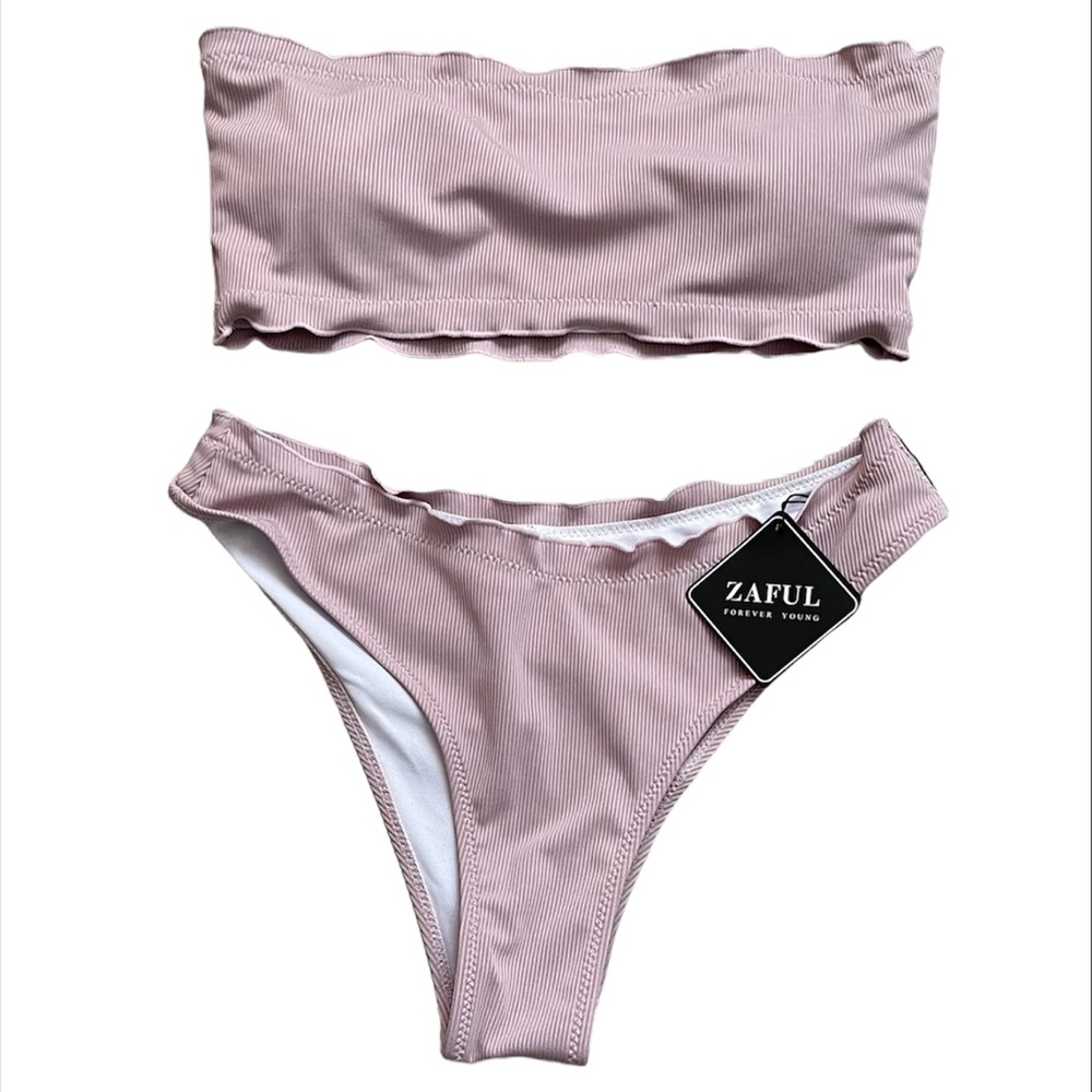 Zaful Tube Top Swimsuit Set